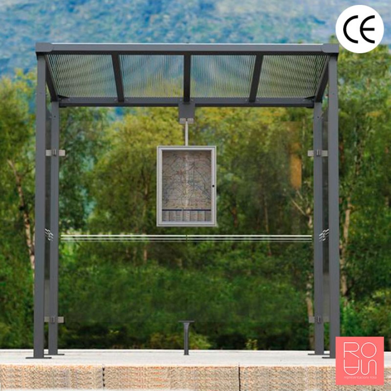 Marquesina parada d'autobús Milà | Integració i Robustesa